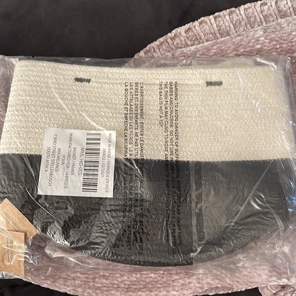 Mia melange foldable cotton basket. - Picture 3 of 3